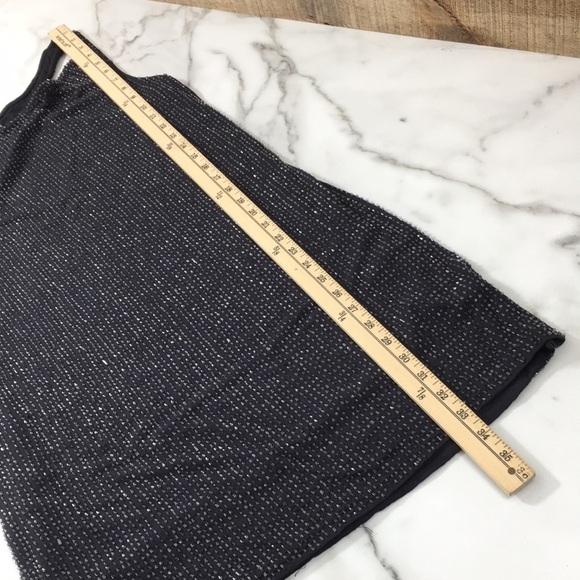 W118 By Walter Baker Dark Gray Beaded Sophia Shift Dress Womens Large Racerback‎ - Picture 12 of 14